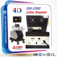 Máquina DW-C900 del escáner del ultrasonido de Doppler del color 4D